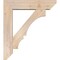 Ekena Millwork Balboa Slat Smooth Bracket w/ Offset Brace, Douglas Fir, 7 1/2"W x 32"D x 36"H BKT0806X32X36BOA06SDF - alternate 3